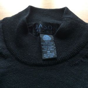 Merino Wool Black Sweater